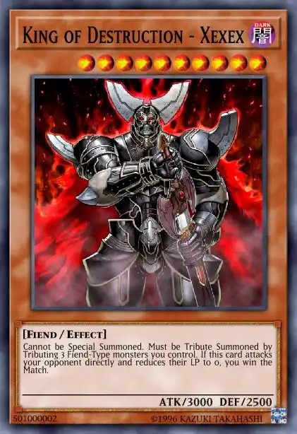 Edison Rulings for King of Destruction - Xexex